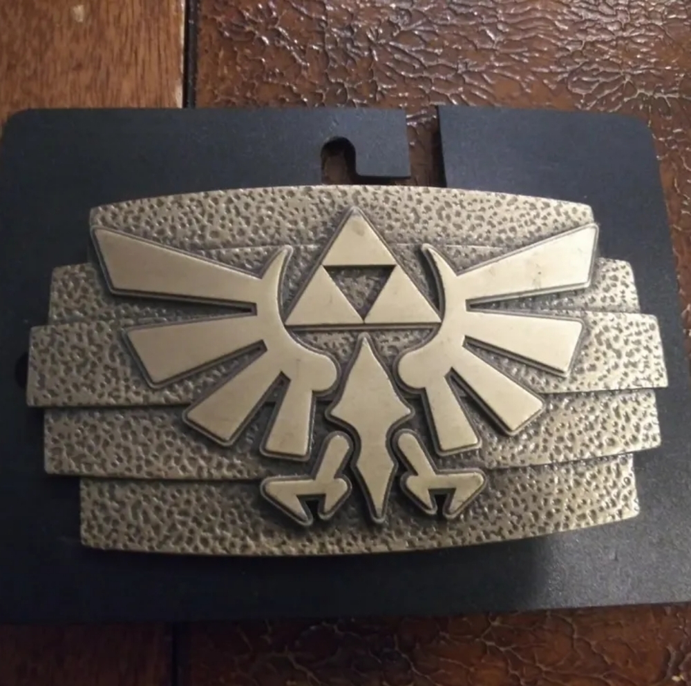 2008 Nintendo Legend of Zelda Brass Belt Buckle